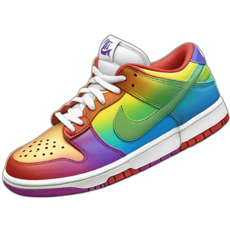 Dunk low rainbow emoji