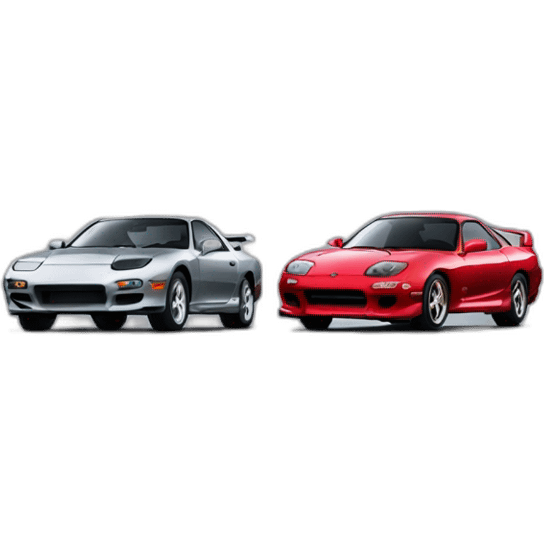 Mazda RX7 vs Toyota SUPRA emoji