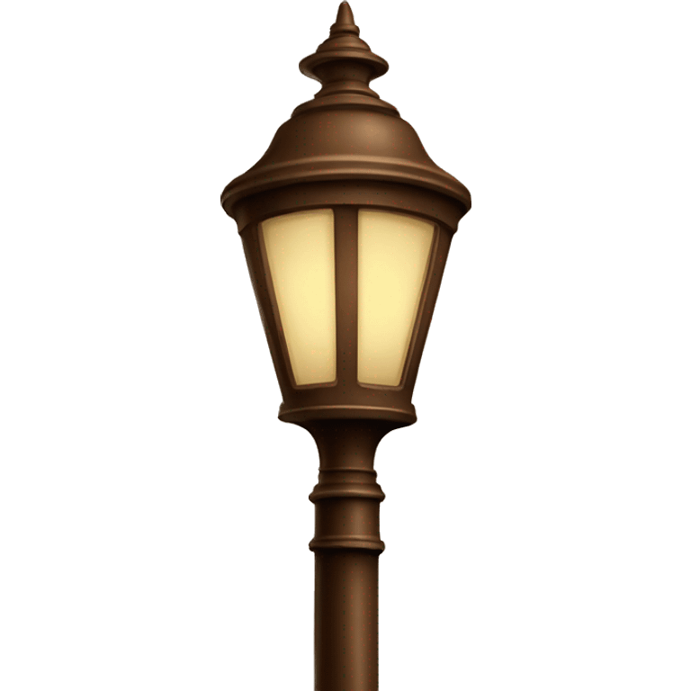 vintage brown street lamp emoji