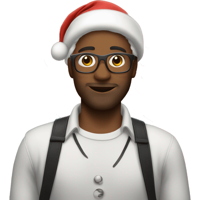 Musician dressed for christmas party emoji