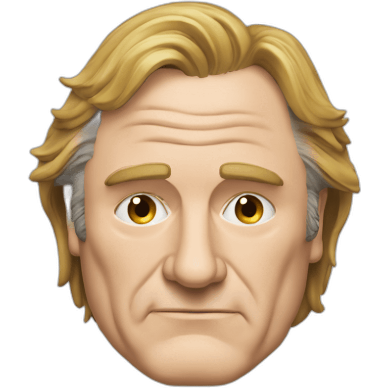 Depardieu caché par un mir emoji