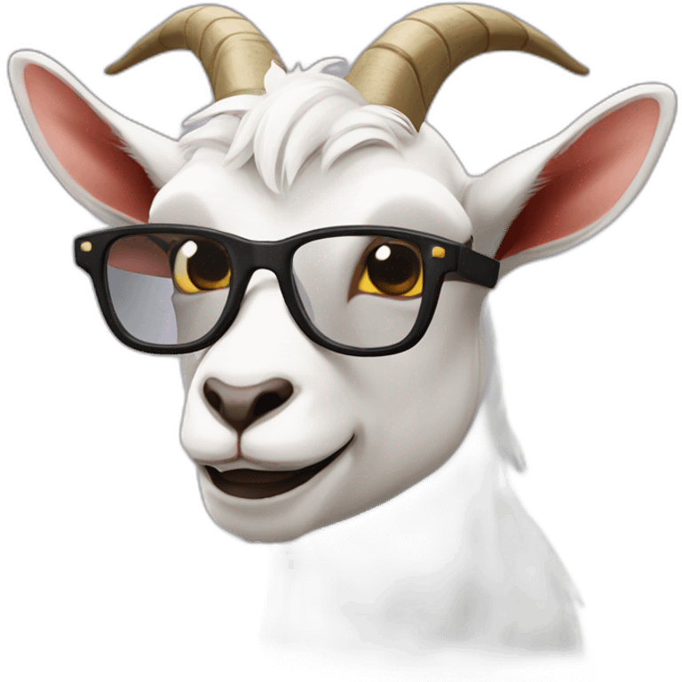 goat con lentes  emoji