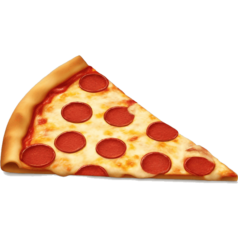 Create a pepperoni piza slice shapped like a heart emoji