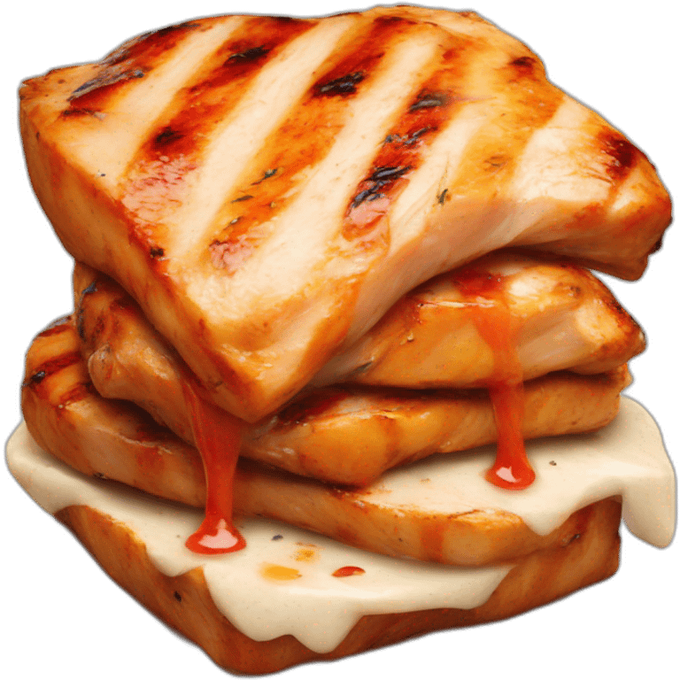 grilled chicken chunk  emoji