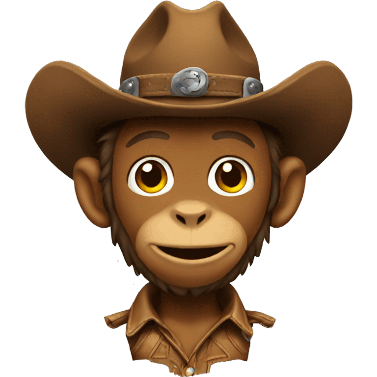 Monkey Cowboy emoji