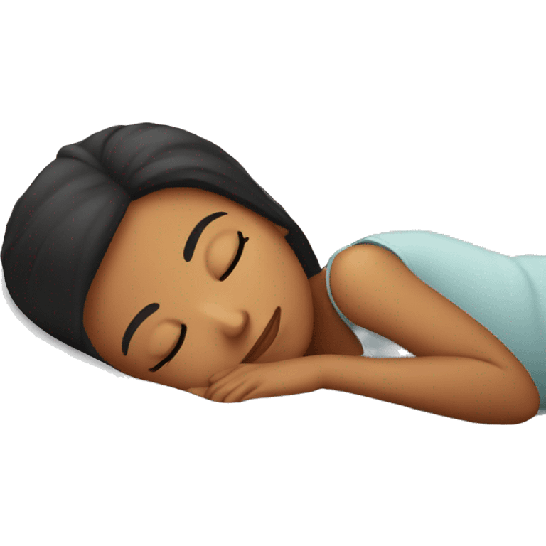 latin girl sleeping emoji