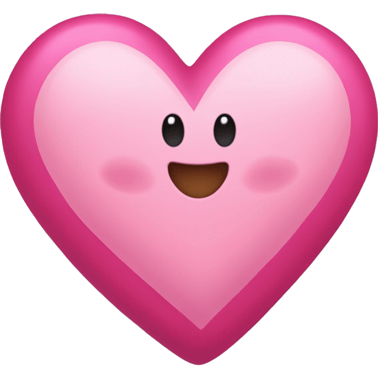 Corazón rosa con lazo rosa emoji