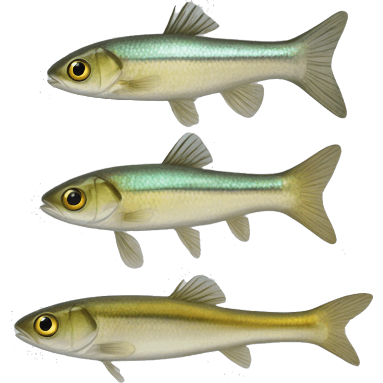 Fathead Minnow (Eng.), Minó, Cabezón (Sp.), Pimephales promelas emoji