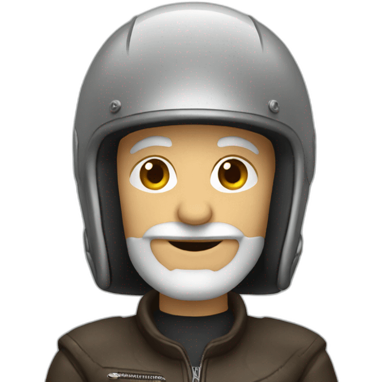 old motorcyclist emoji