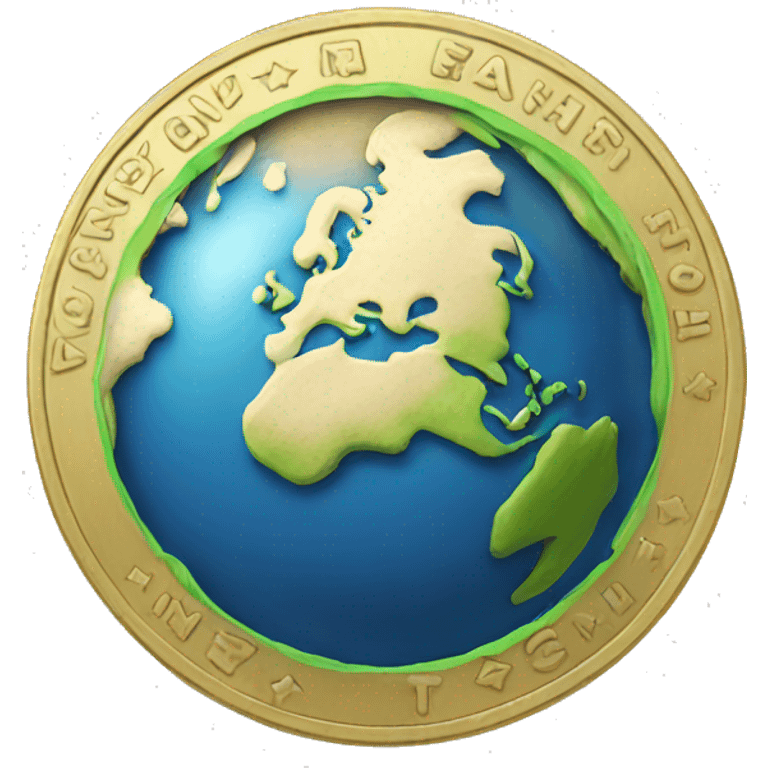 earth theme coin emoji