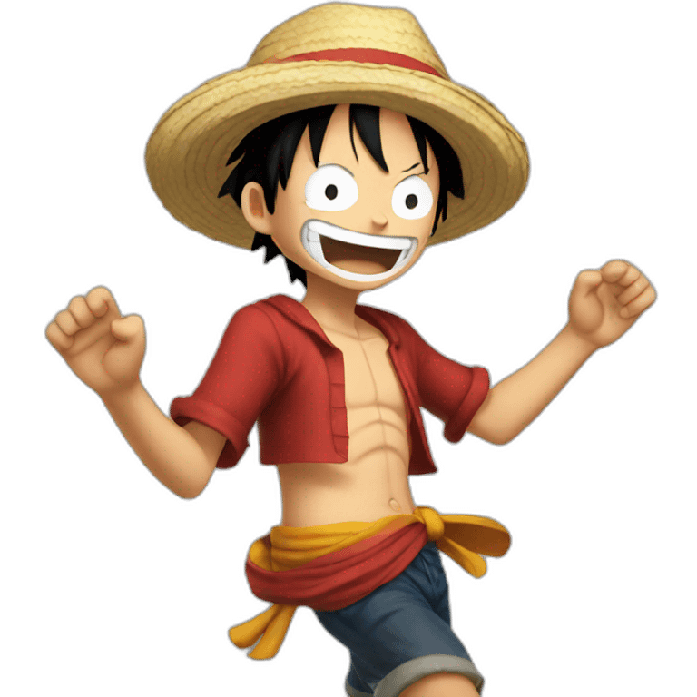 Luffy dancing emoji