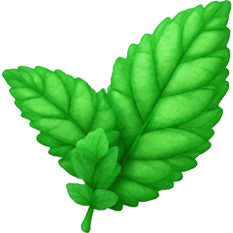 mint leaf emoji