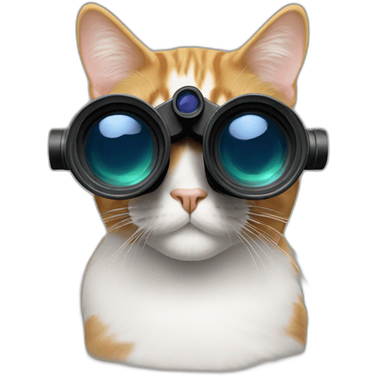 cat with binoculars emoji