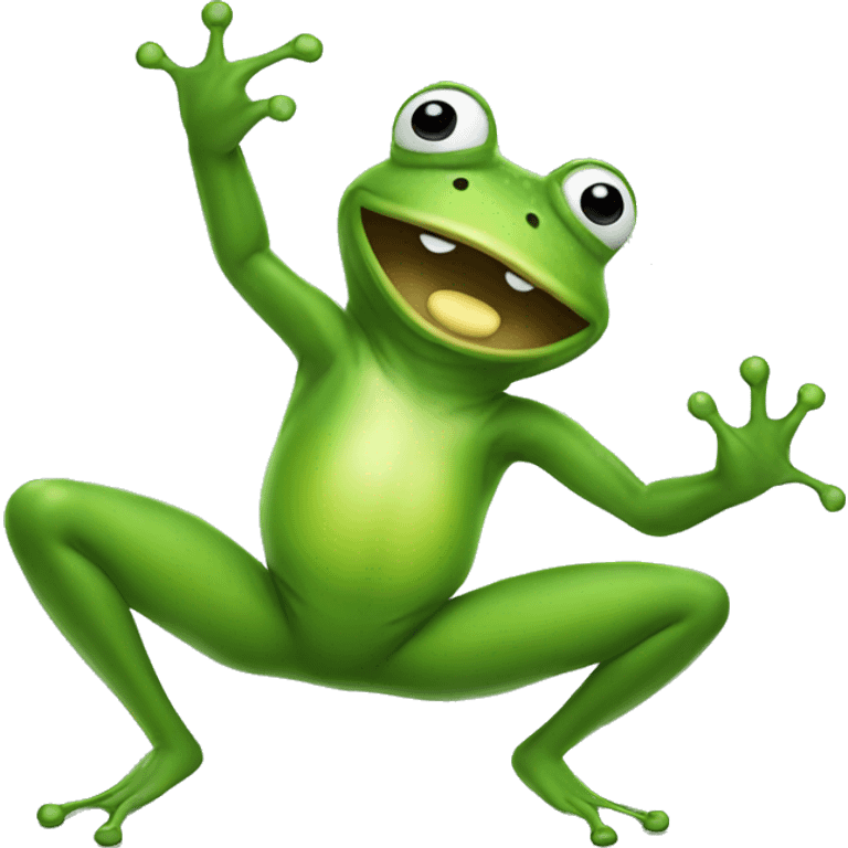 Frog twerking emoji