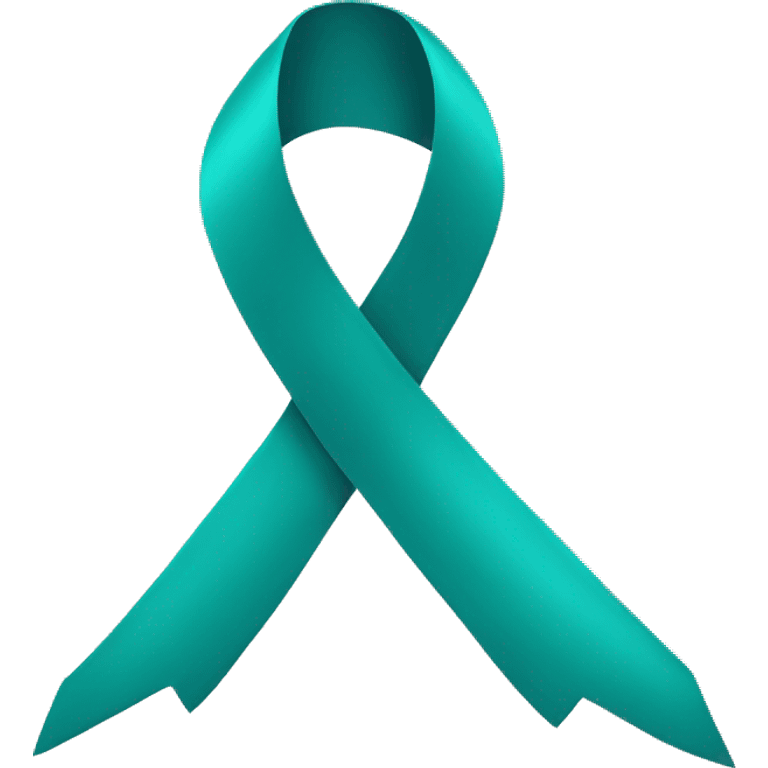 Teal ribbon  emoji