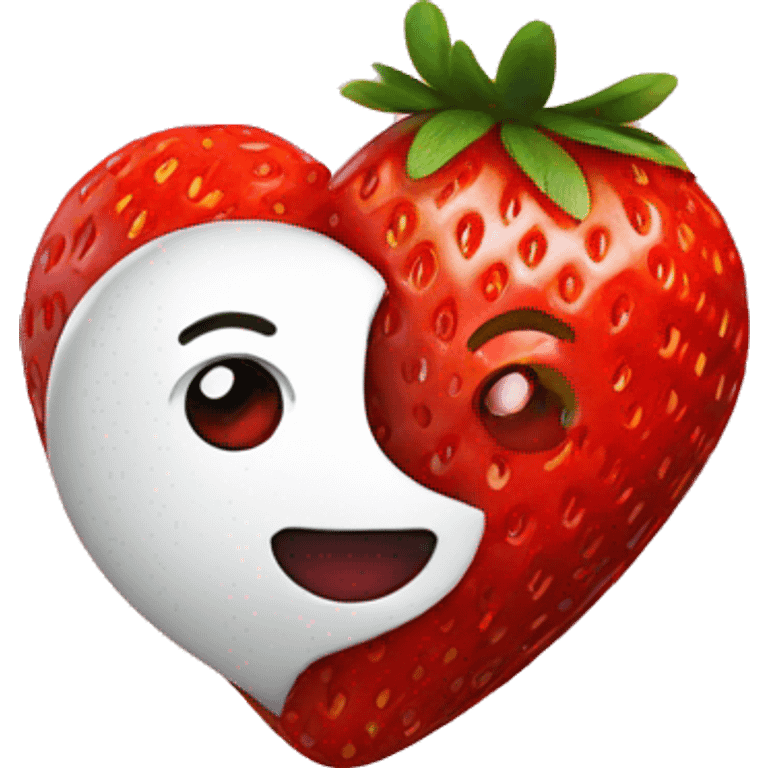 heart with strawberry emoji