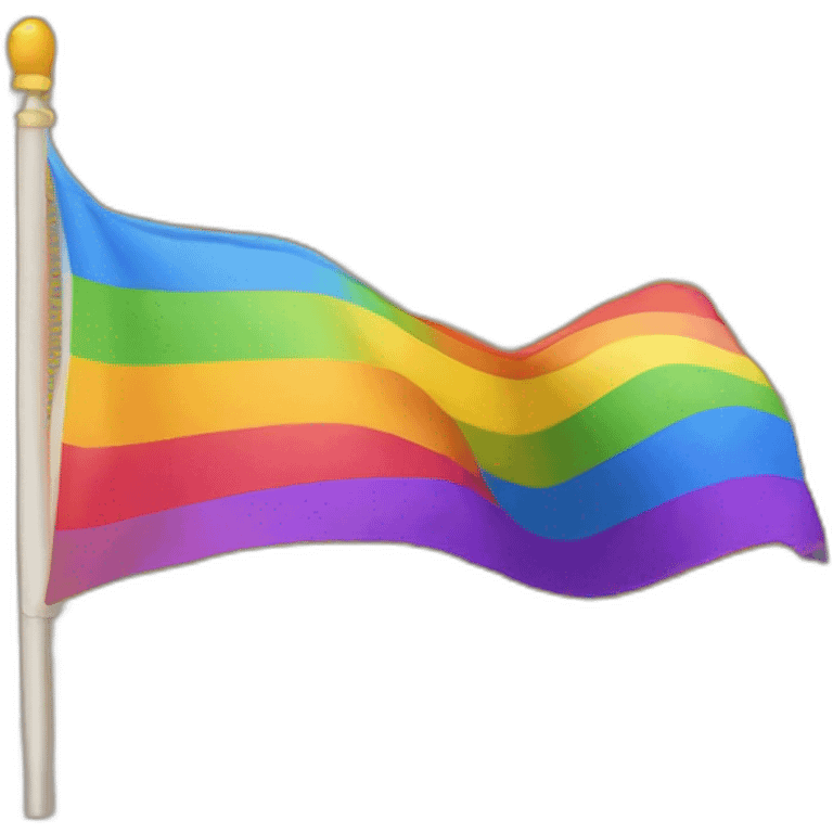 Drapeau LGBT qui brûle emoji