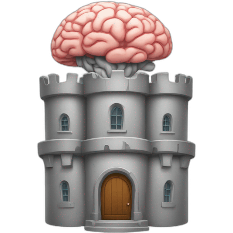 Brain castle emoji