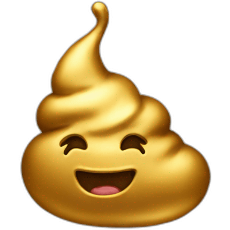 poop made of gold emoji