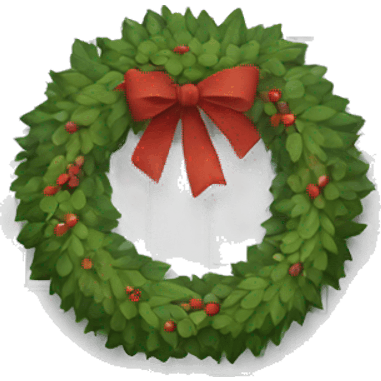 White door with wreath  emoji