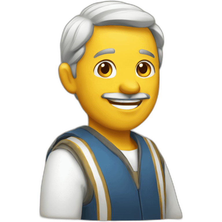 Happy merchant emoji