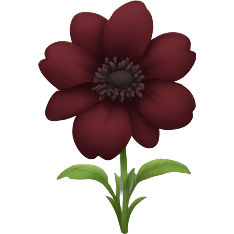 Dark red flower emoji