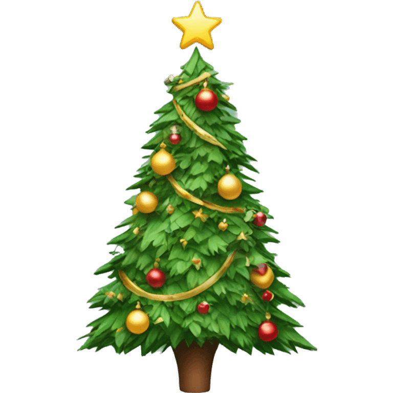 Christmas tree, decorated  emoji