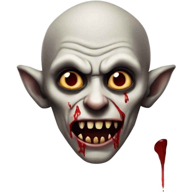 Nosferatu with blood dripping from teeth emoji