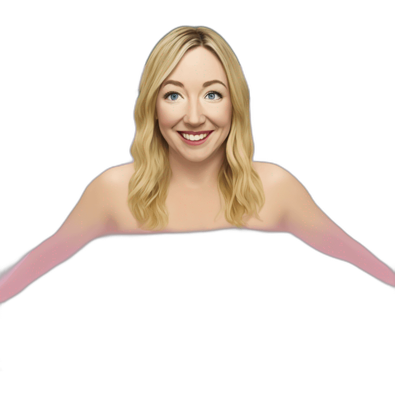 Victoria Coren-Mitchell swimming in custard emoji