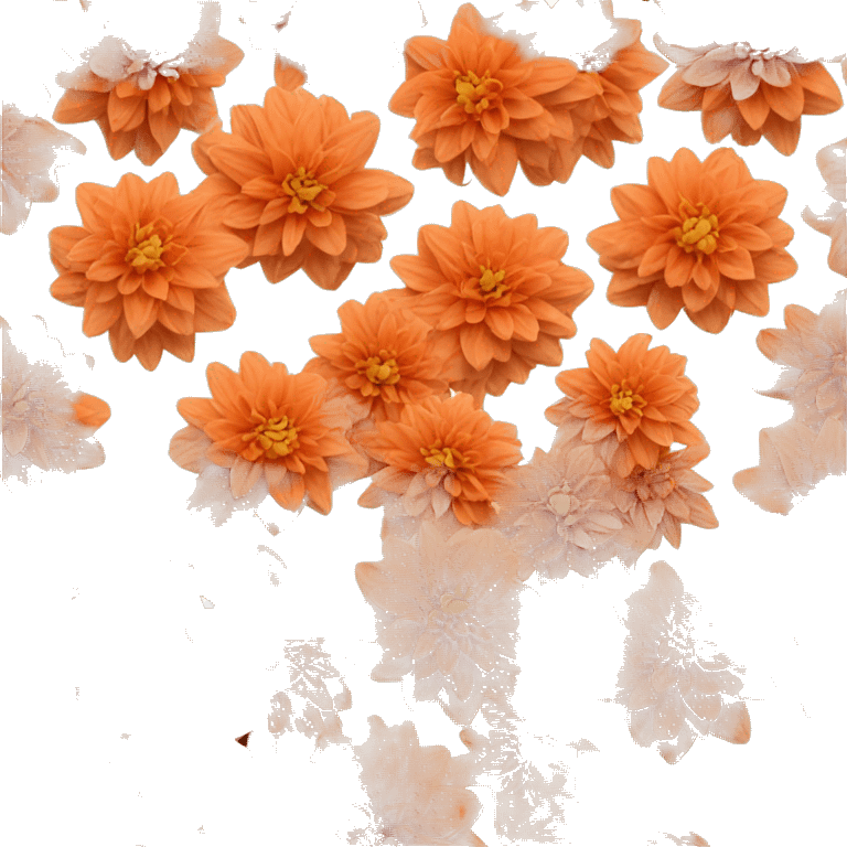 orange Dahlia emoji