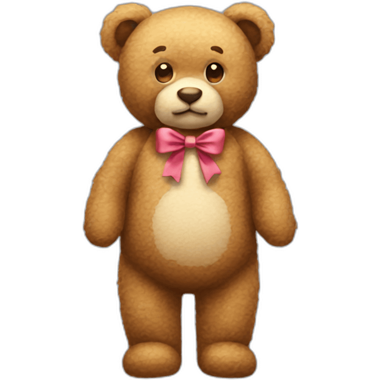 Teddy with bow emoji