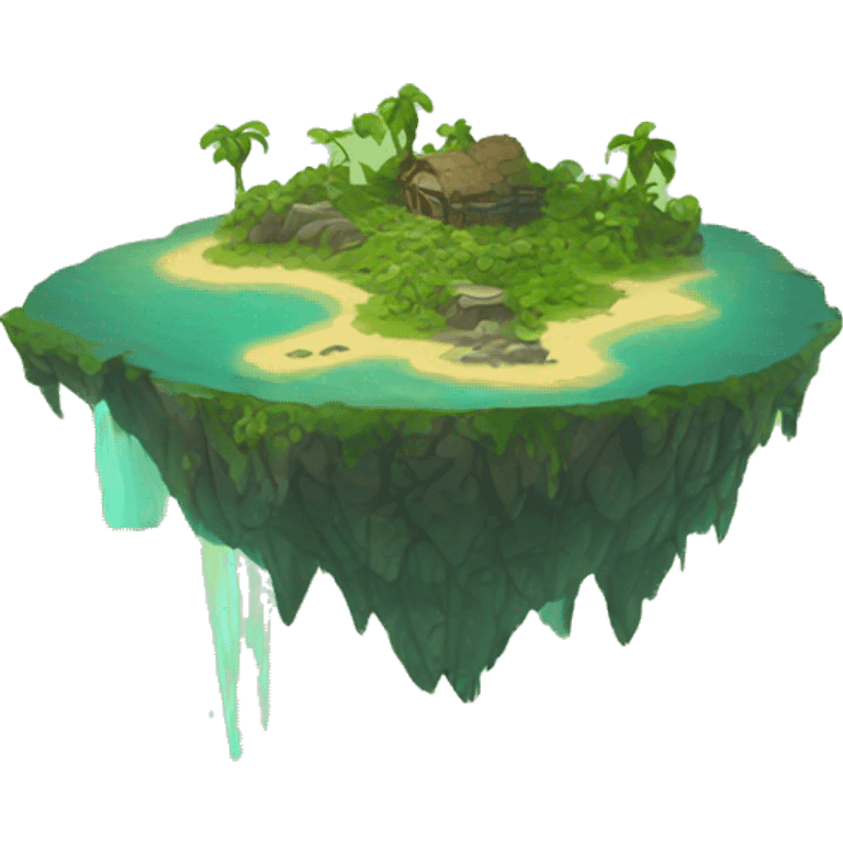 Floating island wasteland emoji