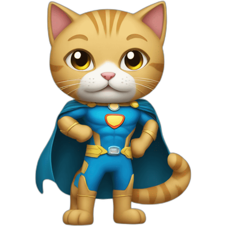 A super hero cat  emoji