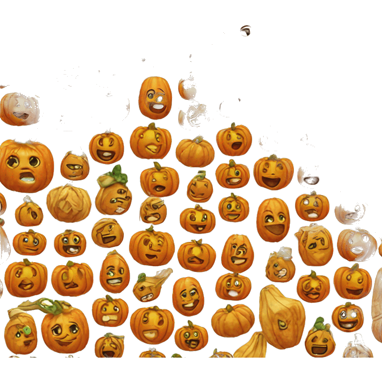 Jewel pumpkin emoji