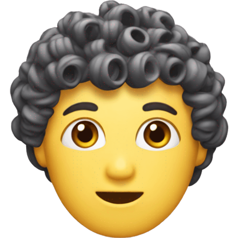 a plastic curler emoji