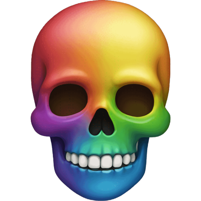 Rainbow Skull emoji