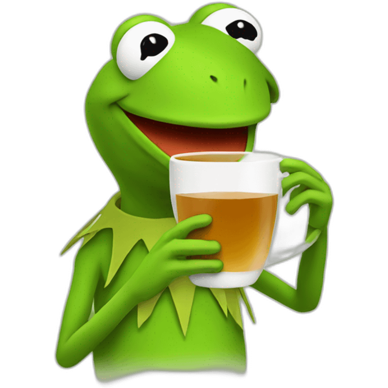 kermit drinking tea emoji