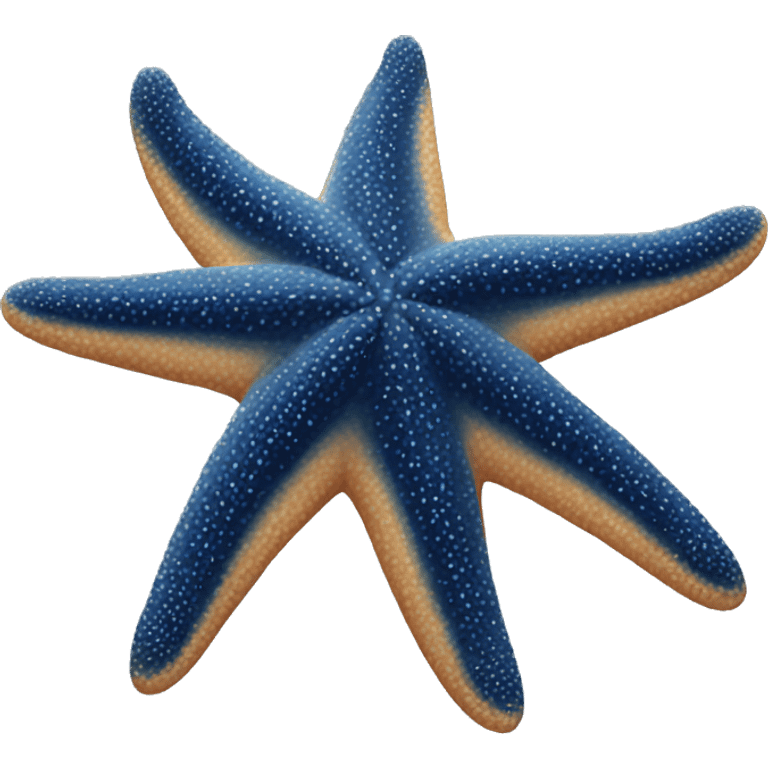 starfish: five legs, dark Blue, no face emoji