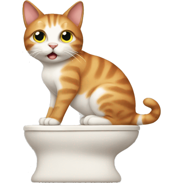 Pooping cat emoji