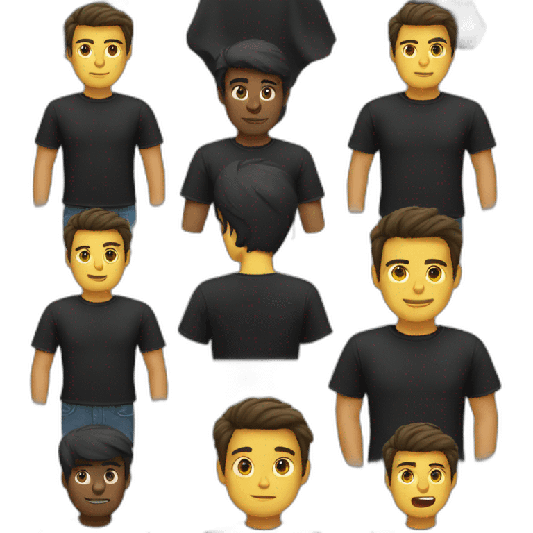 black shirt emoji