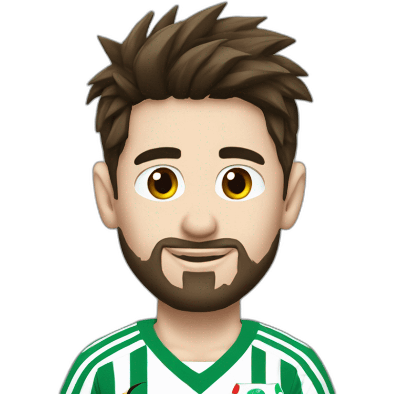 Messi avec un maillot de l'Algérie emoji