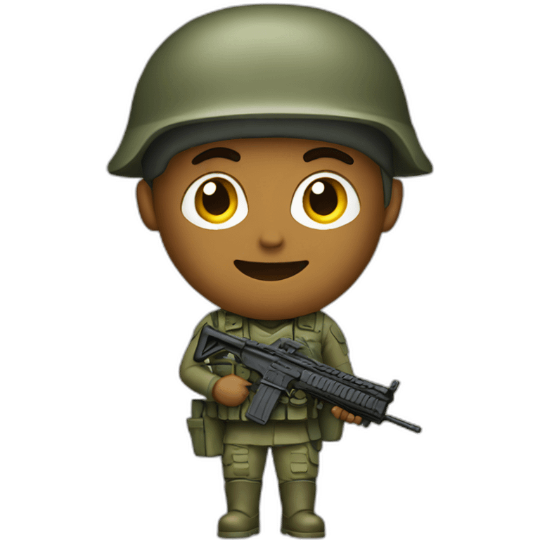 soldier with keyboard emoji