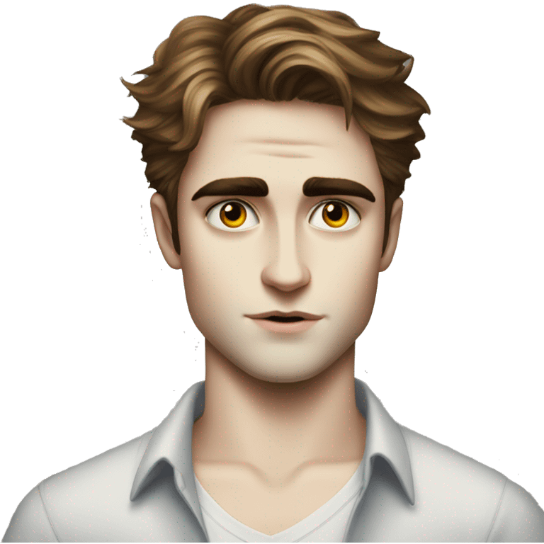 portrait of a young man edward cullen twilight emoji