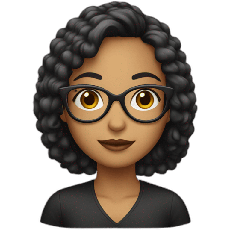 LATINA GIRL WITH GLASSES emoji