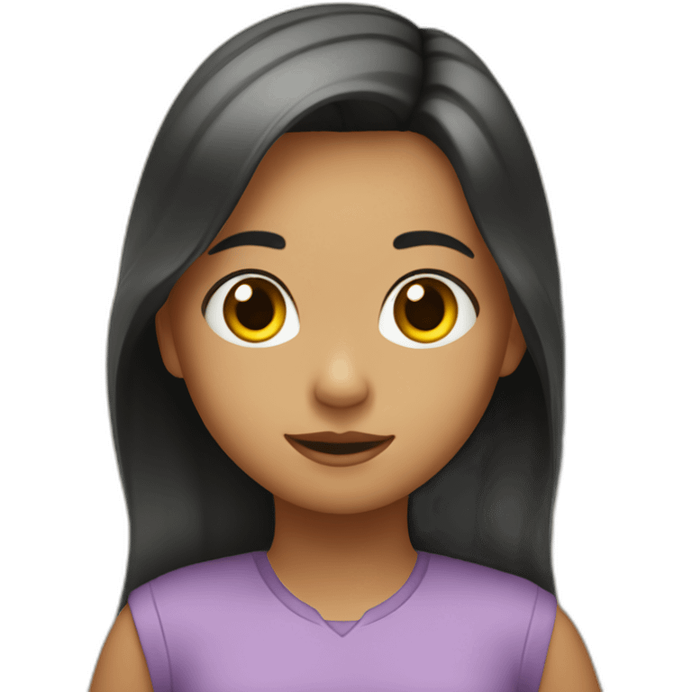 niña saltando emoji