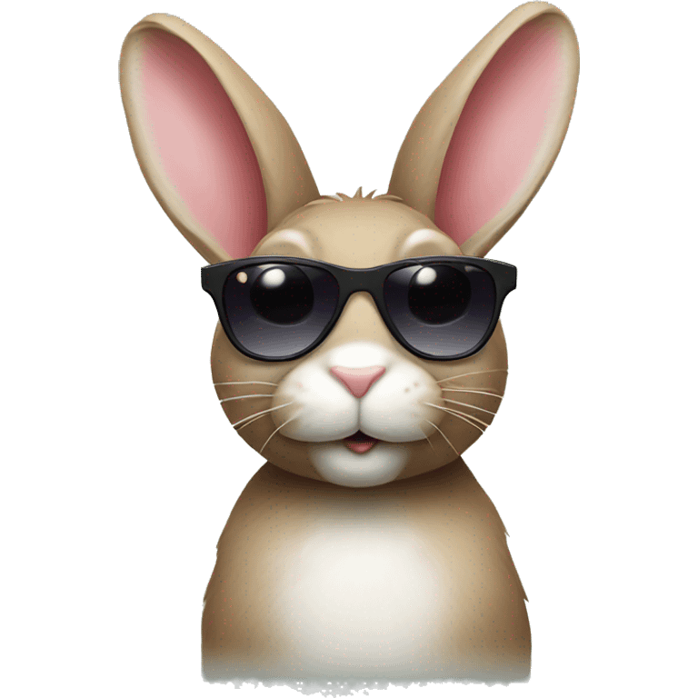 Bunny with sunglasses  emoji