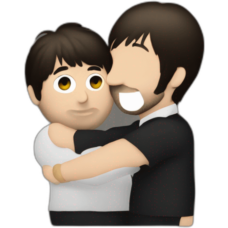 Keith Moon hugging Ringo Starr emoji