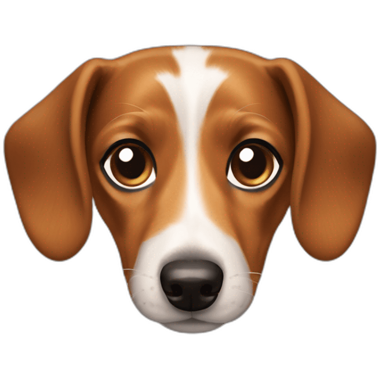 brown and tan Dachshund jack russell emoji