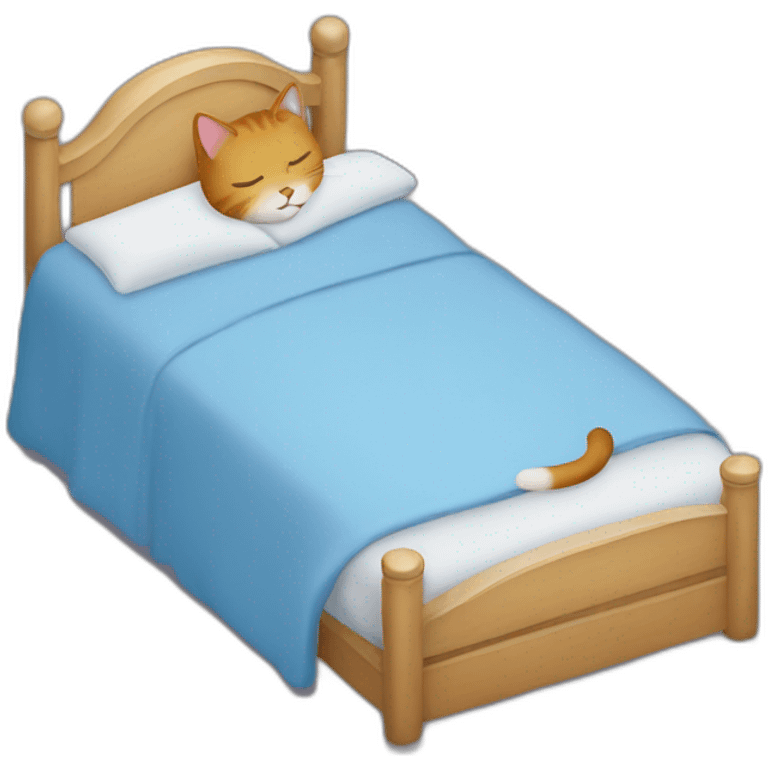 Un chat qui dort sur le dos emoji