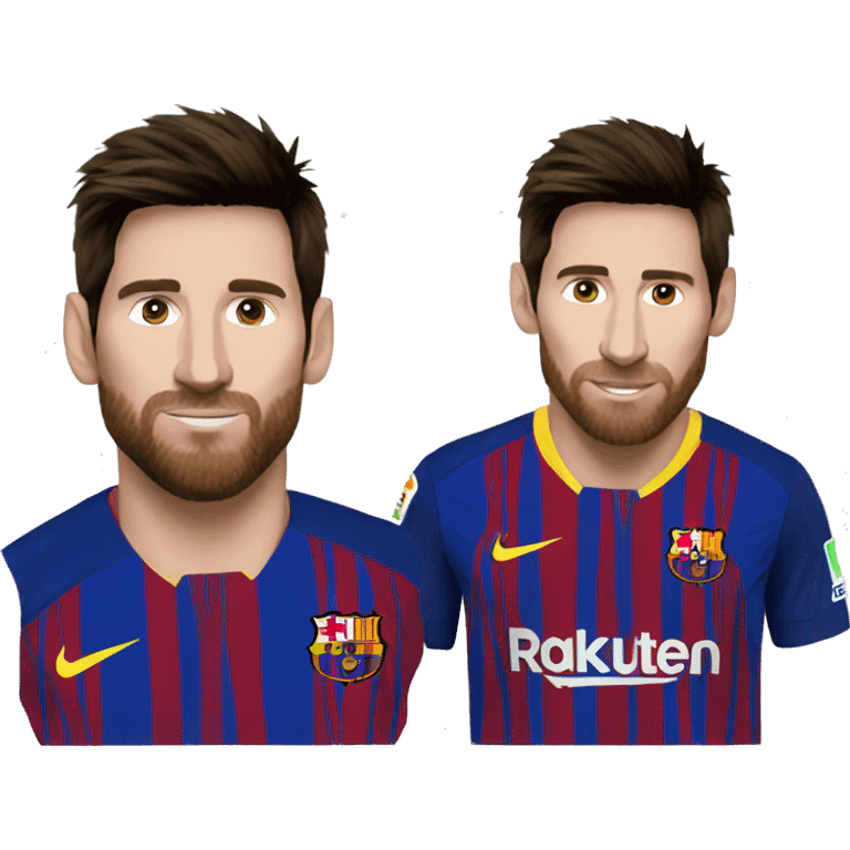 Messi with thé emoji